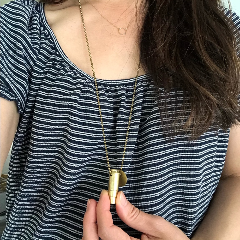 Half United Fighting Hunger Bullet Necklace - Picture 3 of 3